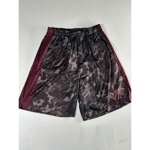 Nike Dri-Fit Virginia Tech Hokies Mens Athletic Basketball Shorts Maroon/Camo XL